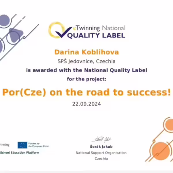 Por(Cze) on the road – eTwinningový projekt